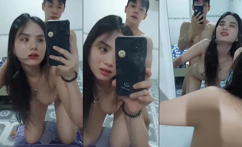 clip sex vú to Em sinh viên kính cận lộ clip với người yêu p4